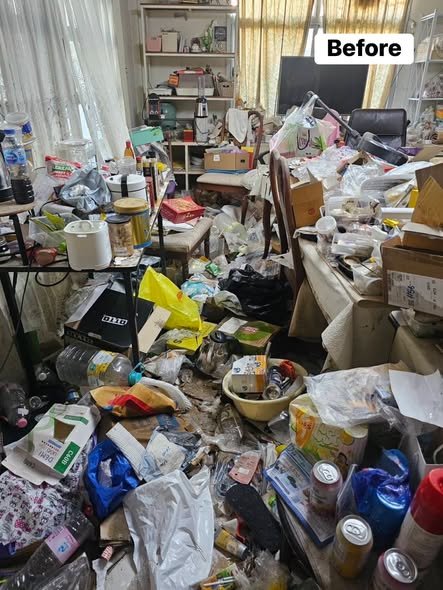 ขยายภาพ ก่อนจัดระเบียบ · สิ่งของรอบห้อง